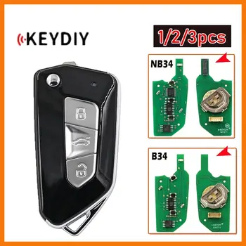 1/2/3шт KEYDIY Универсальный Дистанционный Ключ B34 NB34 Автомобильный Дистанционный Ключ с Многофункциональным Чипом для KD-X2 KD900 Mini KD URG200 KD-MAX