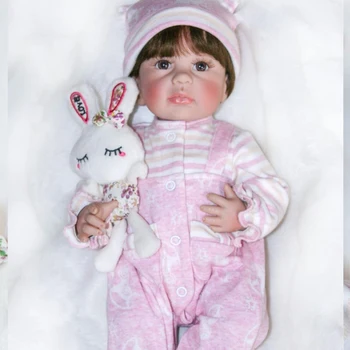16-дюймовая Полностью Виниловая Силиконовая кукла Эксклюзивная модель Reborn Baby Toys Детский подарок Можно купать