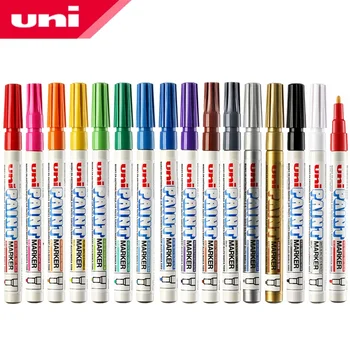 1шт комплект UNI PX-21 маленькая Ручка для Рисования, Подкрашивающая Ручка, 15-цветная Водонепроницаемая Промышленная Не выцветающая Ручка для шин, Перманентная Ручка Для Рисования