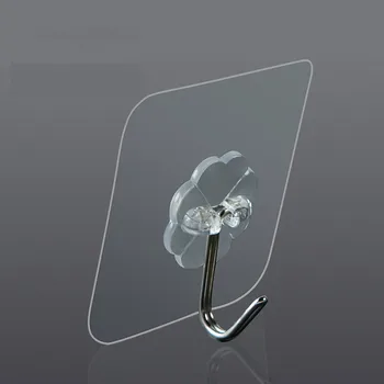 20 шт./лот Многофункциональная прочная прозрачная присоска, настенные крючки, вешалка для кухни, ванной комнаты