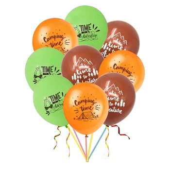 20 шт. / упак. Праздничная вечеринка в лагере для взрослых с воздушными шарами Happy Camper Balloons Bundle Explore Theme Golobs