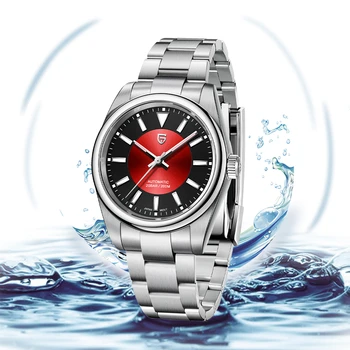2023 Новый дизайн PAGANI 40 мм Мужские Автоматические Механические часы Классический Красный Черный Циферблат Сапфировое Стекло 200 М Водонепроницаемые Наручные Часы