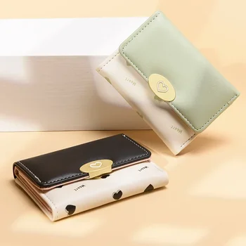 2023 Новый женский кошелек, короткий и простой студенческий кошелек с несколькими картами, большая вместительная ручная сумка, кошелек для монет, кошелек