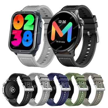 22 мм Нейлоновый Силиконовый Ремешок Для Mibro Watch C3 Smartwatch Band Браслет Для Mibro A1 A2/X1/Lite2/Realme Watch 3 Мужские Аксессуары