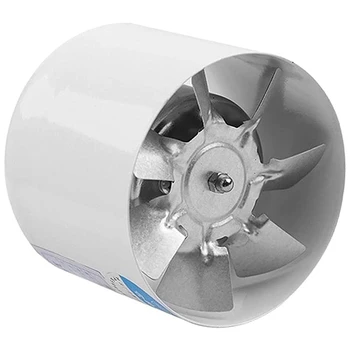 4-Дюймовый Встроенный канальный вентилятор Вентилятор для вентиляции металлических труб Вытяжной вентилятор Мини-вытяжка для ванной комнаты Настенный вентилятор для туалета