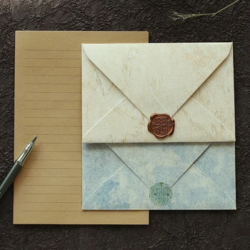 5 шт./лот, ретро-конверт, высококачественная бумага 250 г, принадлежности для малого бизнеса, конверты для свадебных приглашений, канцелярские принадлежности, открытки