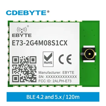 5шт nRF52840 Модуль Bluetooth 2.4G BLE4.2/5.0 CDEBYTE E73-2G4M08S1CX Радиочастотный приемопередатчик 8dBm IPEX Антенна Передатчик Приемник SoC