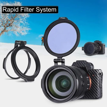 ABGZ-2 шт, кронштейн с быстроразъемным переключателем ND, фильтр объектива для зеркальной фотокамеры, кронштейн для объектива 77 мм и 52 мм