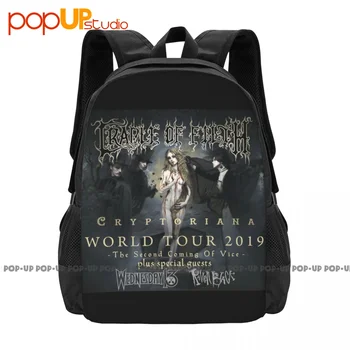 Cradle Of Filth Cryptoriana World Tour 2019 Рюкзак большой емкости Пляжная сумка с 3D печатью Большой емкости