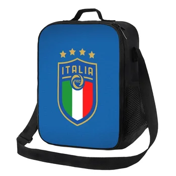 Italia Figc Изолированные пакеты для ланча для работы, школы, итальянского футбола, любителей футбола, портативный кулер, термобокс для Бенто, женщин и детей