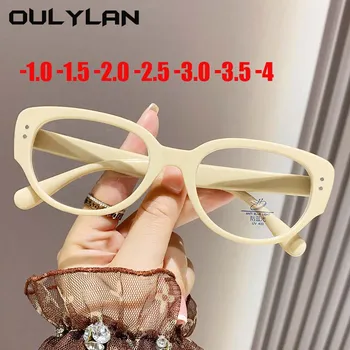 Oulylan -1.0 -1.5 -2.0 -2.5 -3.0 -3.5 -4 Готовые Очки Для Близорукости Женщины Мужчины Кошачий Глаз Близорукие Очки С Оптическими Диоптриями