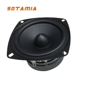 SOTAMIA 1шт 4-дюймовый Аудио Нч Динамик 6 Ом 30 Вт Bullet Bass Динамик Книжная Полка Bluetooth Колонки Для ODIN