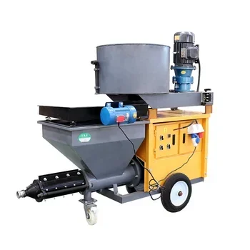 Автоматическая машина для распыления штукатурного раствора с воздушным охлаждением мощностью 18 л.с. Машина для распыления цемента