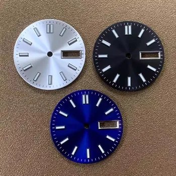 Аксессуары для часов с буквенным циферблатом, без изменения логотипа, 28,5 мм Sunray Double Date, оснащенные автоматическим механизмом NH36.