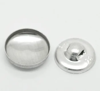 Бесплатная доставка-200 Комплектов Алюминиевых Тонных Задних накладок Металлических кнопок 16mmx16mm (5/8 