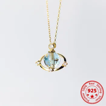 Дамское модное ожерелье из стерлингового серебра 925 пробы, инкрустированное циркониевыми подвесками, здоровый материал, Роскошные ювелирные изделия