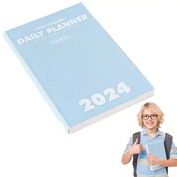 Записная книжка на 2024 год С расписанием на весь год Ежедневник И график Libertas Еженедельный план Эффективность Школьный офис