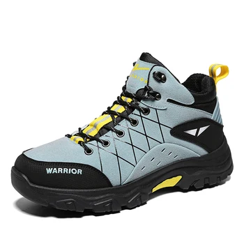 Зимние осенние походные ботинки для мужчин небесно-голубого цвета, мужская спортивная обувь для горных походов, мужские ботинки для скалолазания, прогулок на открытом воздухе