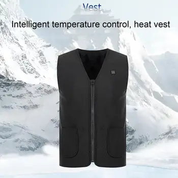 Зимний самонагревающийся жилет унисекс, терможилет с USB-подогревом, для пеших прогулок, рыбалки, рабочая одежда, теплая мужская и женская куртка