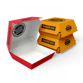 Индивидуальная упаковка картофеля Фри для быстрого питания на вынос, Упаковка для бургеров, Изготовленная на Заказ Упаковка для Крылышек и жареной Курицы
