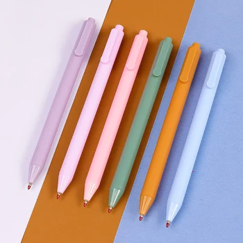 Карамельный цвет, милая Гелевая ручка Morandi, Школьные Канцелярские принадлежности, Канцелярские принадлежности 0,5 мм, черные ручки для подписи, Чернильная ручка для письма