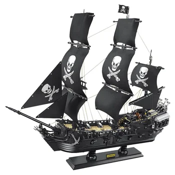 Карибский парусник Black Pearl Пиратский корабль Модельный комплект Dk6001 Строительные блоки Пираты Набор кирпичей 3423шт Подарки Игрушки для ребенка