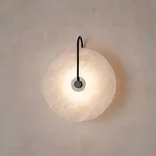 Мраморный настенный светильник в скандинавском стиле для гостиной, современный минималистичный коридор, настенный светильник, прикроватная тумбочка для спальни, украшение для кабинета, стена