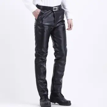 Мужские брюки обычного кроя, однотонные мужские брюки модных мужских весенне-осенних брюк с высокой талией и застежкой-молнией, обычных или узких