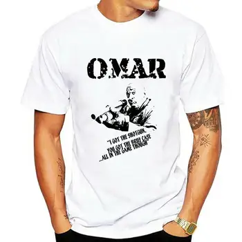 Новая крутая футболка Omar Little Tee - The fil culte TV - Мужская летняя брендовая футболка с коротким рукавом Toutes les Tailles couleurs