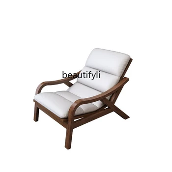 Новое деревянное кресло в китайском стиле на балконе, диван-кресло для домашней гостиной, Естественное кресло для отдыха, Удобная спальня, кресло для взрослых