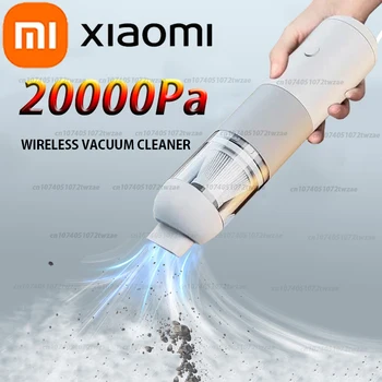 Новый беспроводной автомобильный пылесос Xiaomi 20000PA, портативный мини-пылесос для умного дома, автомобильный пылесборник Mi двойного назначения