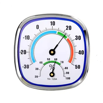Новый термометр-гигрометр для дома и измеритель влажности в помещении Настенный Указатель Металлический Прочный Измерительный игольчатый стол