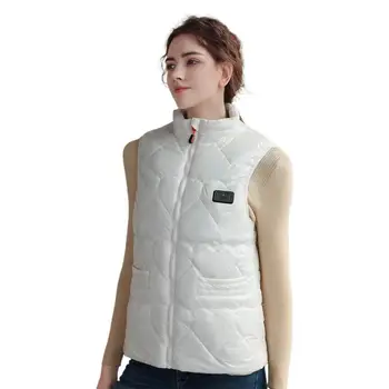 Перезаряжаемый жилет с подогревом USB, зимние куртки с быстрым подогревом, легкие куртки с подогревом с 3 уровнями нагрева.