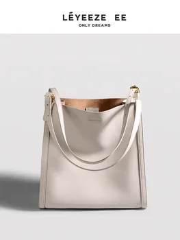 Повседневная и портативная кожаная сумка-тоут с большой вместимостью, модная и роскошная женская сумка через плечо 2023 года