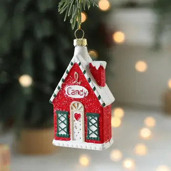 Рождественский орнамент, яркая подвеска в виде Рождественской елки на шнурке, Подвесное украшение в праздничной рождественской тематике для украшения вечеринки.