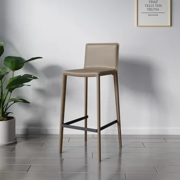 Скандинавские минималистичные барные стулья, Современная стойка регистрации на открытом воздухе, Расслабляющие Роскошные барные стулья, Высокие табуреты, Бытовая мебель Cadeira WZ50BC