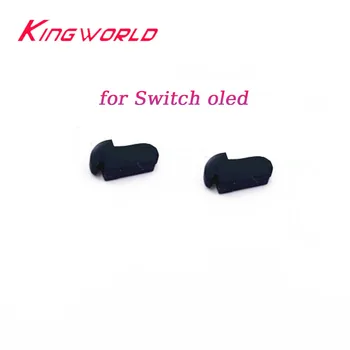 Сменные противоскользящие накладки для игровой консоли Switch NS OLED из нескользящей резины, ремонт игровых аксессуаров