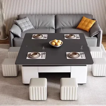 Современный журнальный столик в скандинавском стиле Trau White, Высокий мобильный журнальный столик для гостиной, Mesa, Боковая Минималистичная мебель для спальни, Кушетка