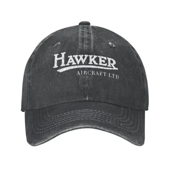 Хлопчатобумажная винтажная бейсболка Hawker Aircraft, Уличная Женская Мужская Регулируемая бейсболка Raf, истребитель, подарок для энтузиастов авиации, шляпа для папы