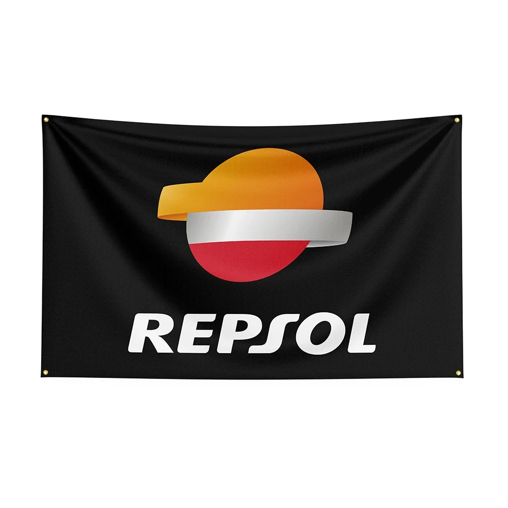 Баннер Гоночного автомобиля с принтом из полиэстера Repsols размером 3x5 футов для декора - Ft Flags Decor, баннер для украшения флага, Баннер для флага Изображение 0