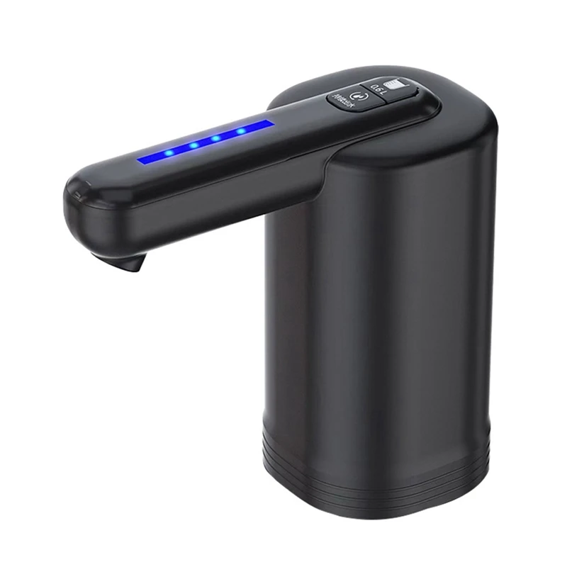 Дозатор воды для 5-галлоновой бутылки, универсальный 2-моторный водяной насос для быстрой перекачки воды, портативная USB-зарядка Изображение 0