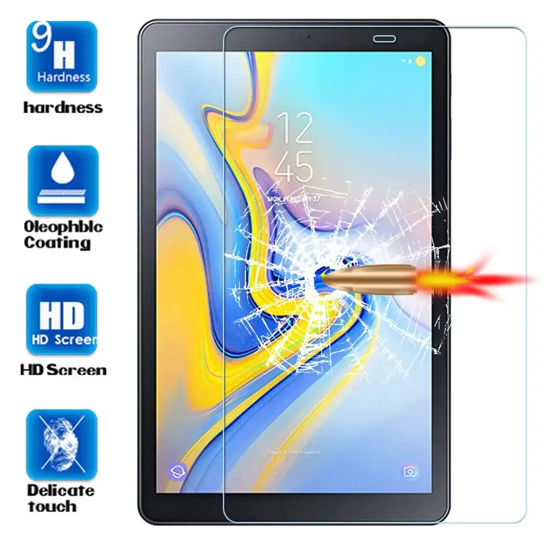 Закаленное Стекло для Samsung Galaxy Tab A 10.1 2019 T510 T515 SM-T510 SM-T515 Защита Экрана От Царапин Защитная Стеклянная Пленка Изображение 0