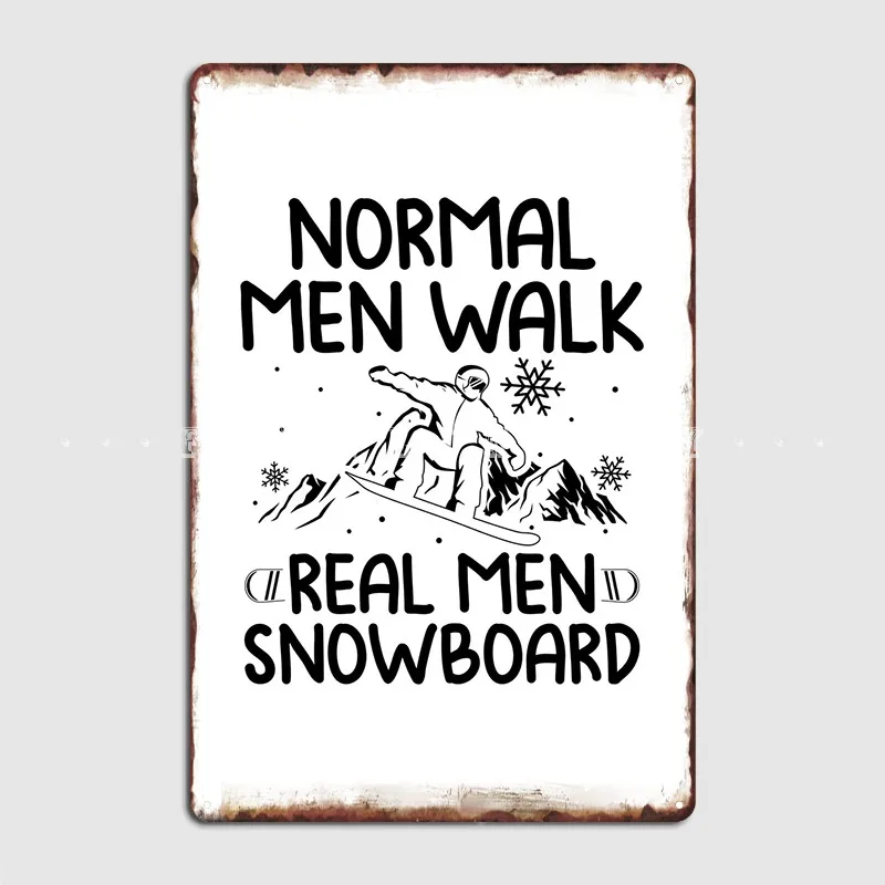 Мужчины-сноубордисты, Отец, Плакат с папой, Металлическая табличка, классические таблички, плакаты с жестяной вывеской паба на стене Изображение 0