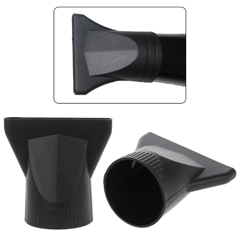 Черный пластиковый сменный Салонный фен, Сушильный концентратор, инструмент для укладки волос, крышка для насадки диаметром 4,5 см Изображение 0