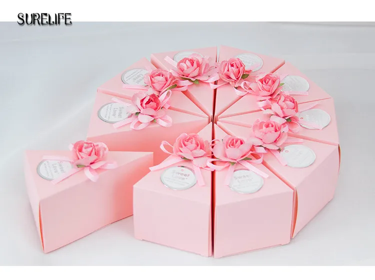 20шт Коробка конфет для подарков подружке невесты Сумка для душа ребенка День рождения Цветочное украшение Подарочные бумажные коробки Упаковка Изображение 1