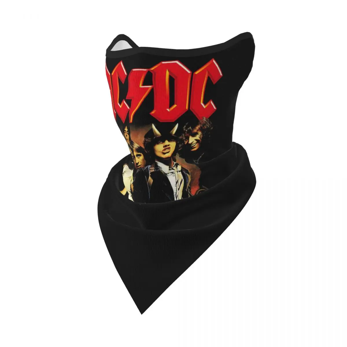 Винтажная рок-бандана AC DC, гетры для лыжного бега, мужская и женская музыкальная группа хэви-метал, маска для лица, шарф-обертка Изображение 1