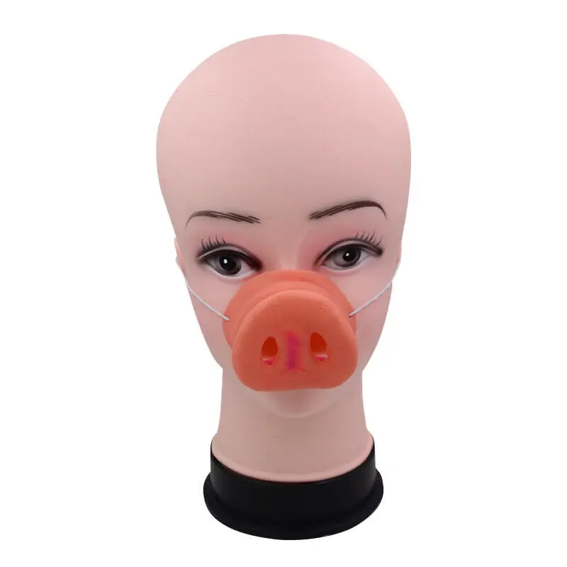 Искусственный нос, идеально подходящий для имитации Хэллоуина, идеально подходящий для косплей-вечеринок, реквизит, Латексная маска для носа свиньи, Маскарадная вечеринка, Уникальный дизайн Изображение 1