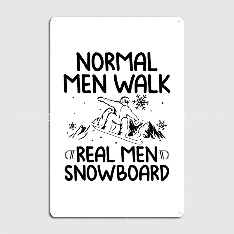 Мужчины-сноубордисты, Отец, Плакат с папой, Металлическая табличка, классические таблички, плакаты с жестяной вывеской паба на стене Изображение 1