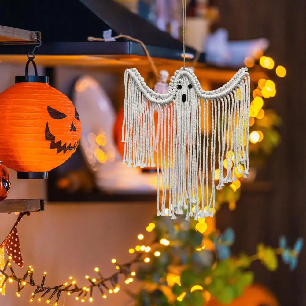 Орнамент на Хэллоуин, гобелен, Призрак, Висящий на стене, оформление сцены праздничной вечеринки, Украшение дома на Хэллоуин Изображение 1