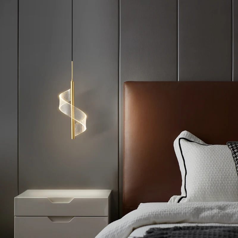 Подвесная люстра PLLY из латуни, светодиодные 3 цвета, золотисто-медные подвесные светильники для современного дома, гостиной, спальни Изображение 1